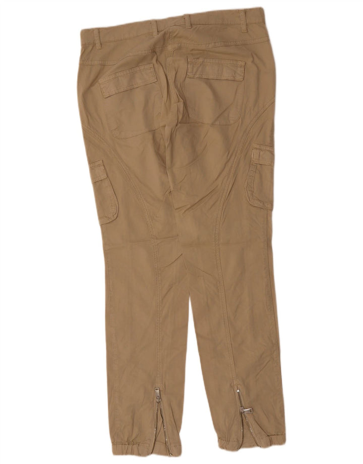 Calça jogger feminina BENETTON IT 44 médio W34 L31 algodão bege