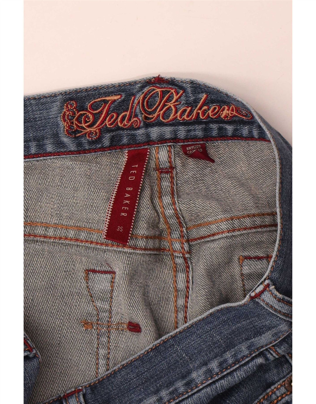 Jeans slim feminino Ted Baker tamanho 3 médio W33 L30 azul