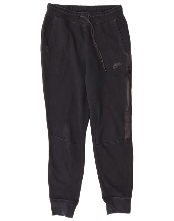 Calça de treino masculina NIKE joggers pequeno algodão azul marinho