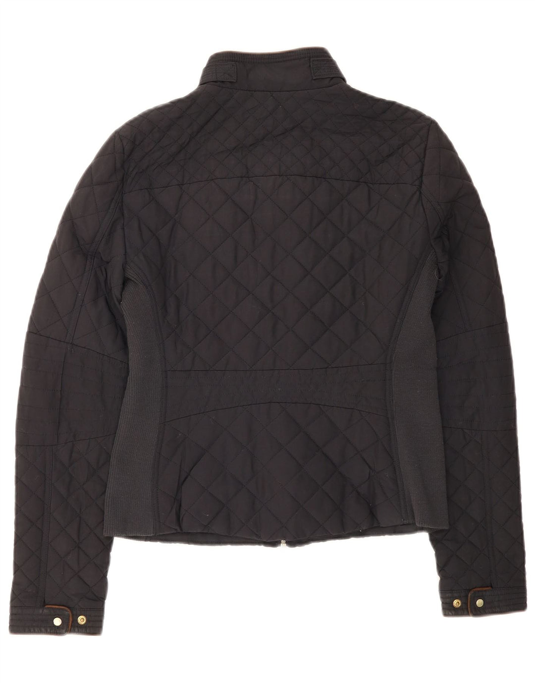 Jaqueta acolchoada feminina Zara UK 12 médio preto