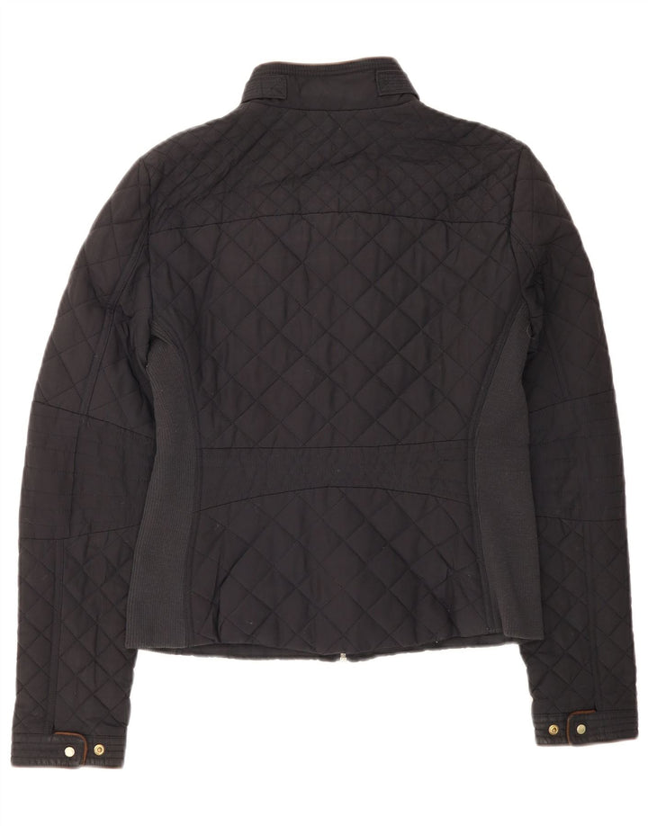 Jaqueta acolchoada feminina Zara UK 12 médio preto
