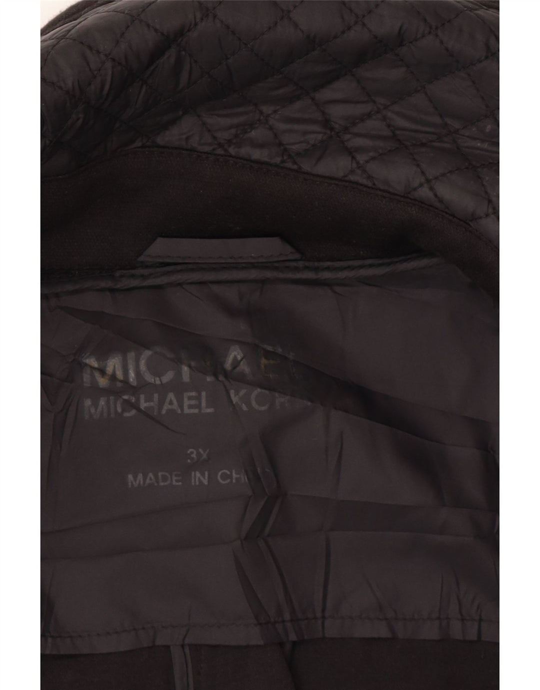 MICHAEL KORS Womens Overcoat UK 22 3XL Black Cotton Vintage Michael Kors and Second-Hand Michael Kors from Messina Hembry 