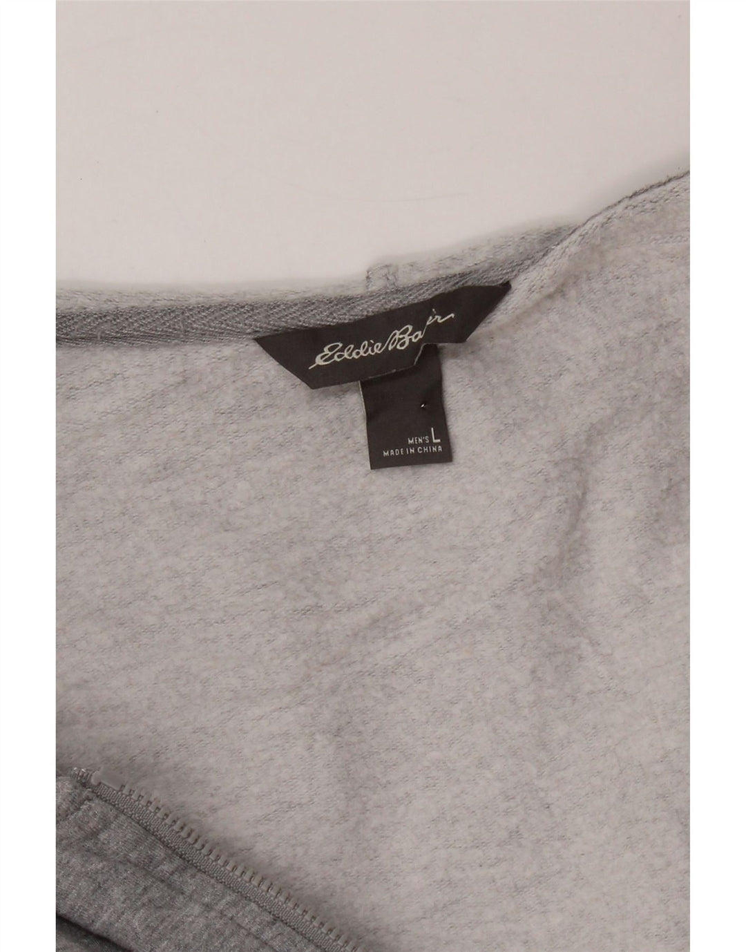 EDDIE BAUER Mens Zip Hoodie Sweater Large Grey Viscose Vintage Eddie Bauer and Second-Hand Eddie Bauer from Messina Hembry 