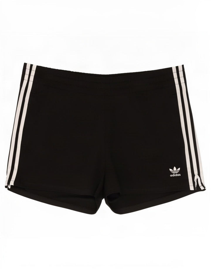 Shorts esportivos femininos Adidas UK 12 poliéster preto médio