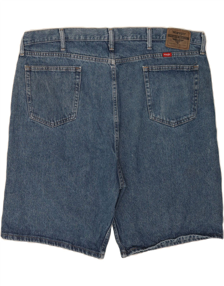 WRANGLER Mens Relaxed Fit Denim Shorts W44 2XL Blue Cotton Vintage Wrangler and Second-Hand Wrangler from Messina Hembry 