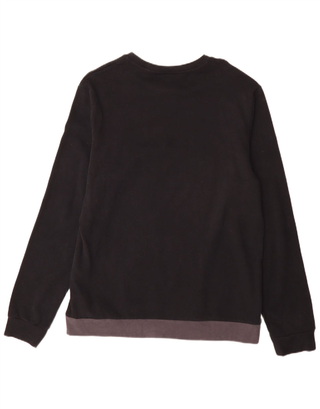 Fila moletom masculino jumper grande algodão colorblock preto