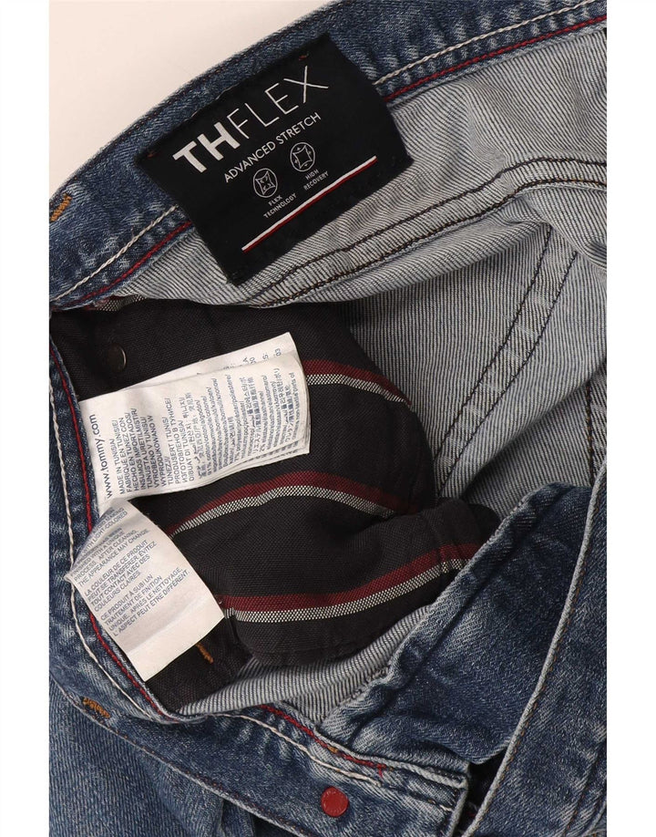 Tommy Hilfiger Masculino Slim Jeans W34 L31 Azul Algodão