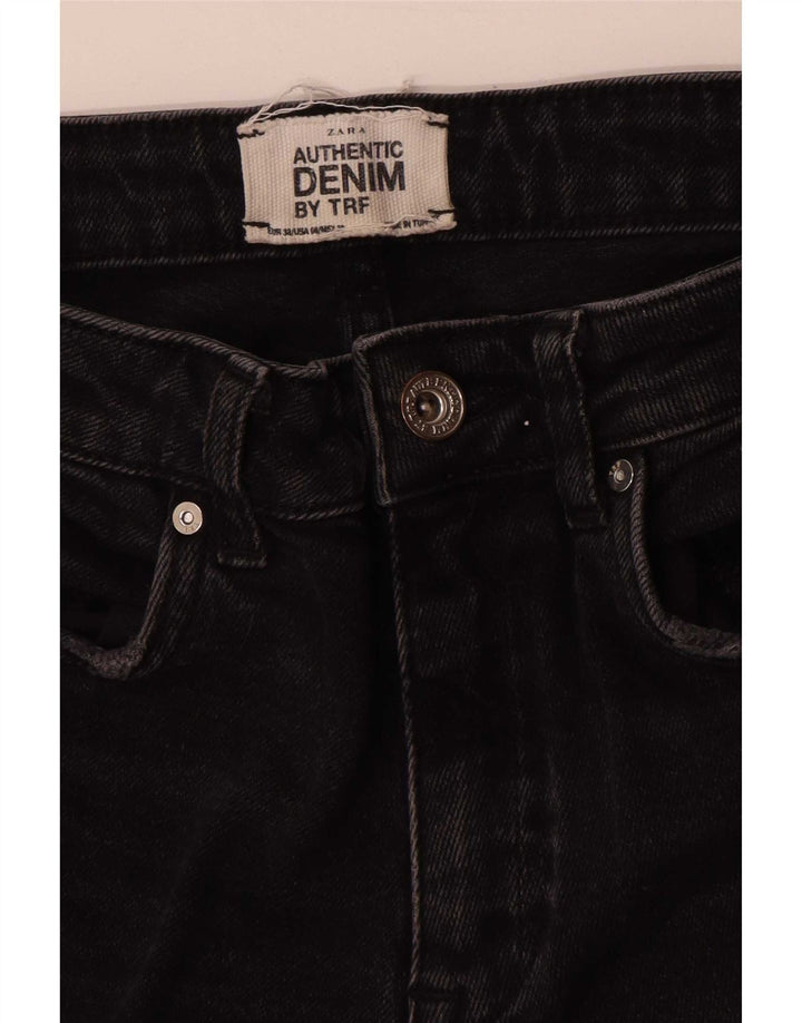 Calça jeans reta feminina Zara EU 38 pequena W28 L26 preta