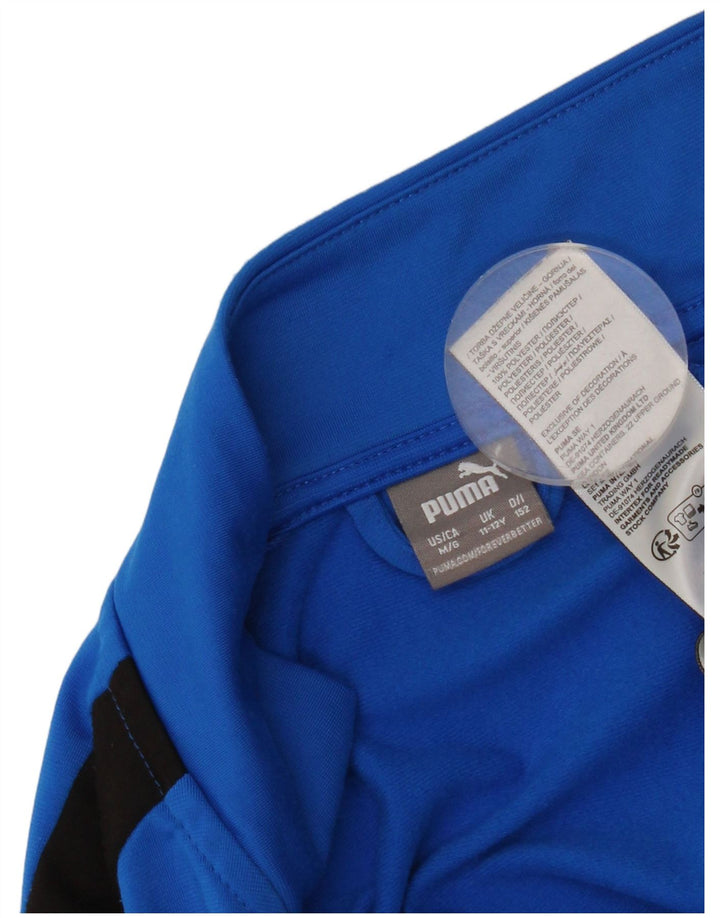 Jaqueta Puma Boys Graphic Tracksuit Top 11-12 Anos Azul Colorblock