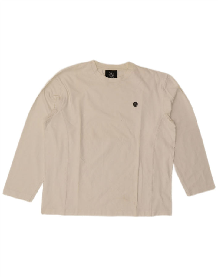Top masculino North Sails manga comprida grande branco