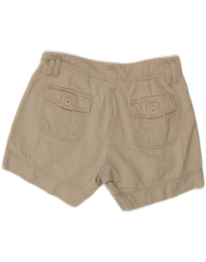Shorts cargo feminino LEE US 6 médio W28 algodão bege