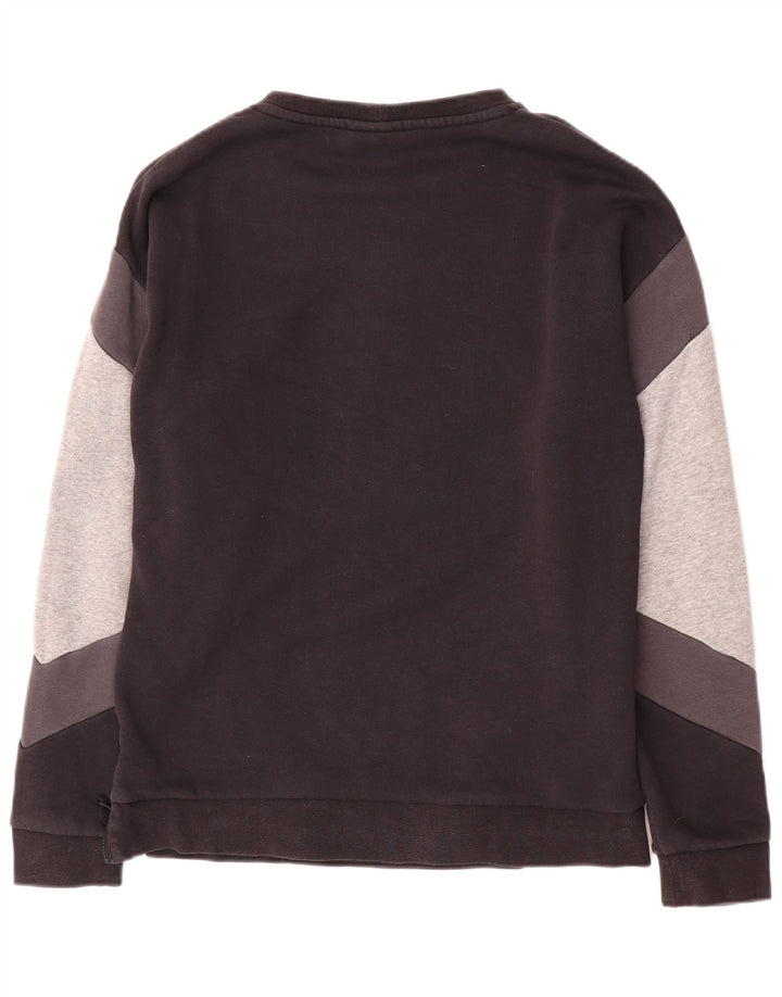 Moletom gráfico masculino Nike Jumper pequeno preto colorblock algodão