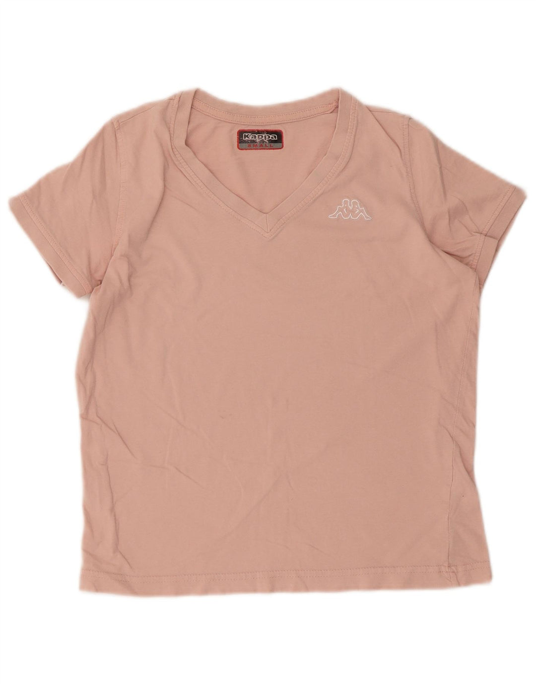 Camiseta Kappa Feminina Crop Top UK 10 Pequeno Rosa