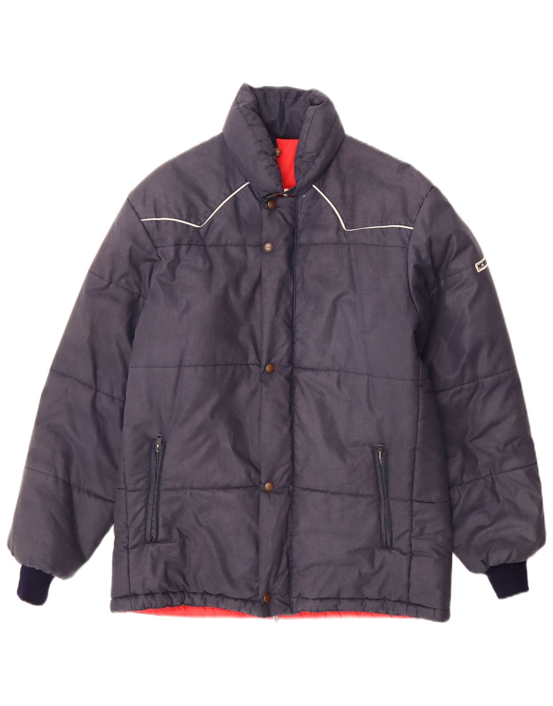 Jaqueta acolchoada masculina MCROSS IT 48 algodão azul marinho médio