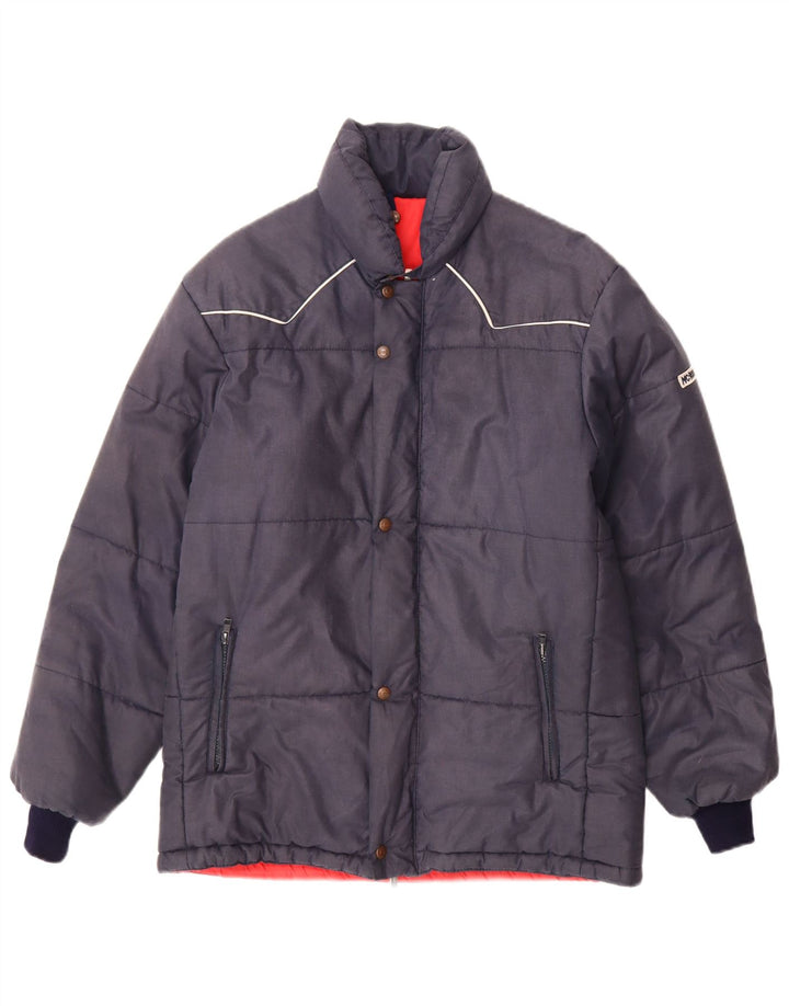 Jaqueta acolchoada masculina MCROSS IT 48 algodão azul marinho médio