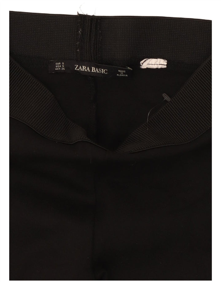 Leggings femininas Zara UK 10 pequenas listradas pretas