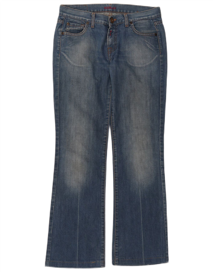 Replay Jeans Bootcut Feminino W27 L30 Azul Algodão