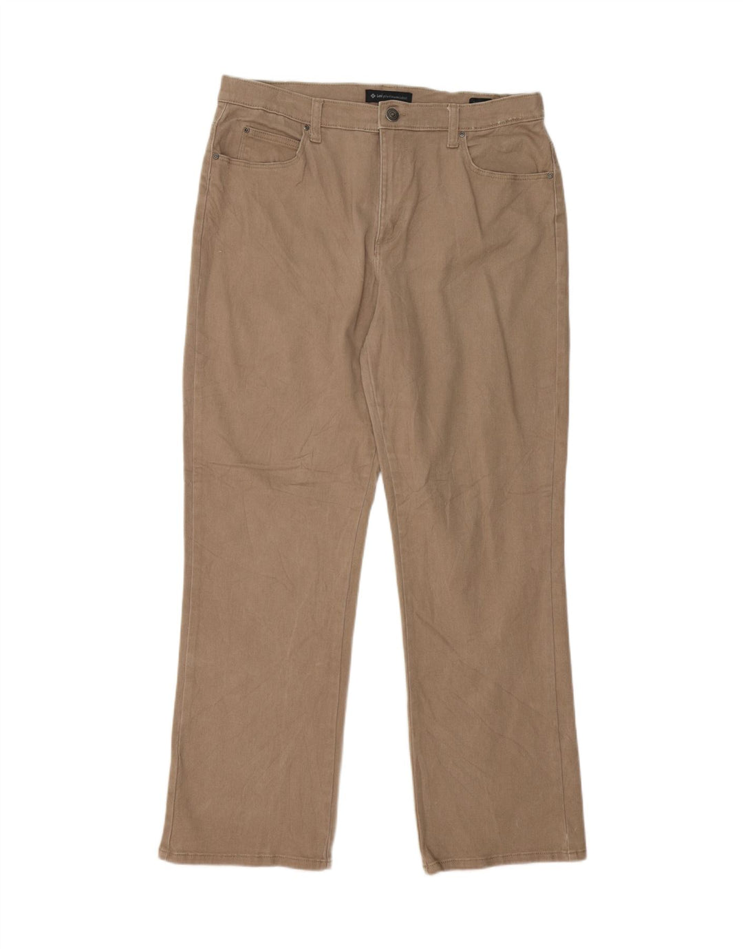 LEE Womens Relaxed Fit Straight Jeans US 16 2XL W38 L30 Beige Cotton Vintage Lee and Second-Hand Lee from Messina Hembry 