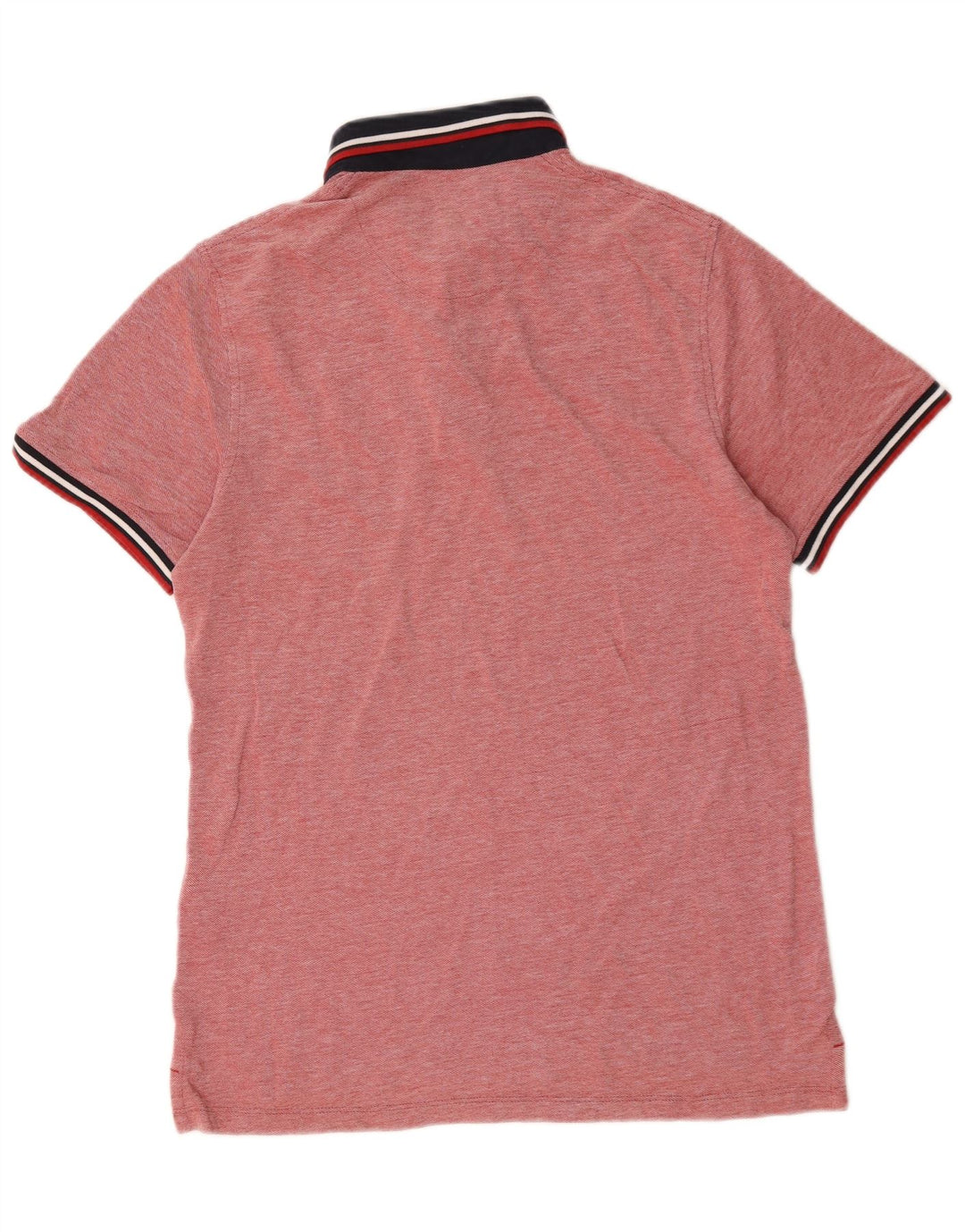Camisa polo masculina Jack & Jones grande algodão colorblock vermelho