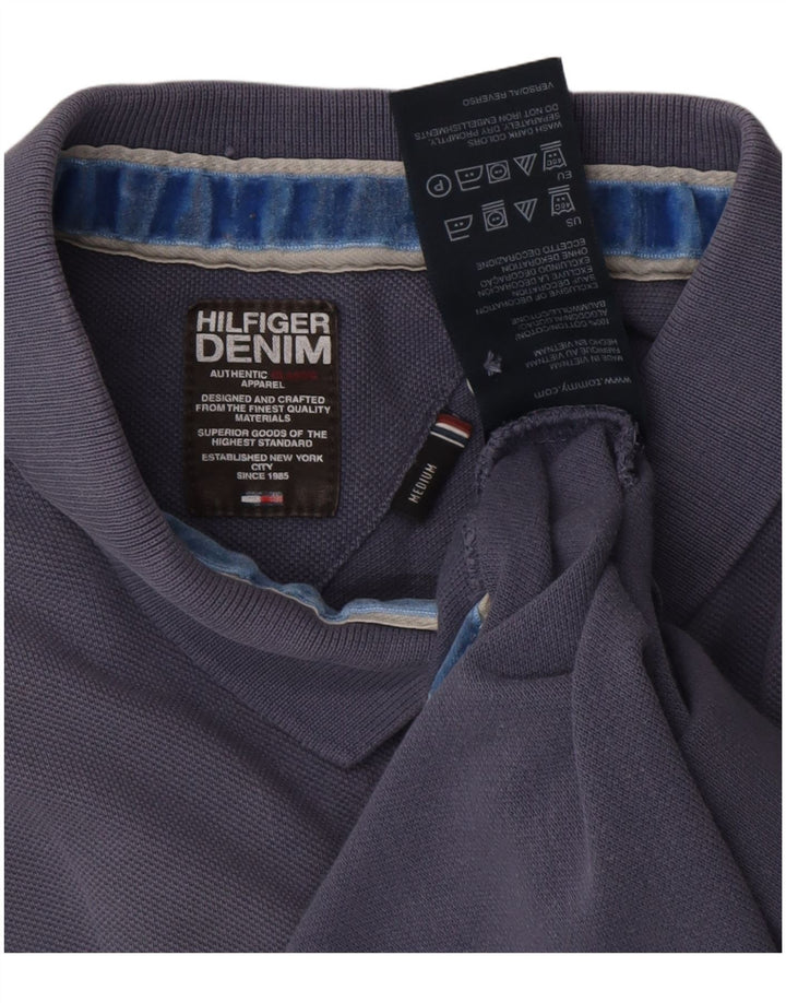 Camisa polo masculina TOMMY HILFIGER médio algodão azul marinho