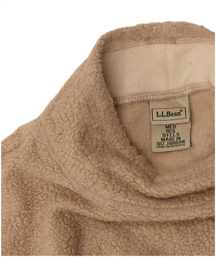 L.L.Bean Suéter de lã feminino UK 14 Acrílico bege médio