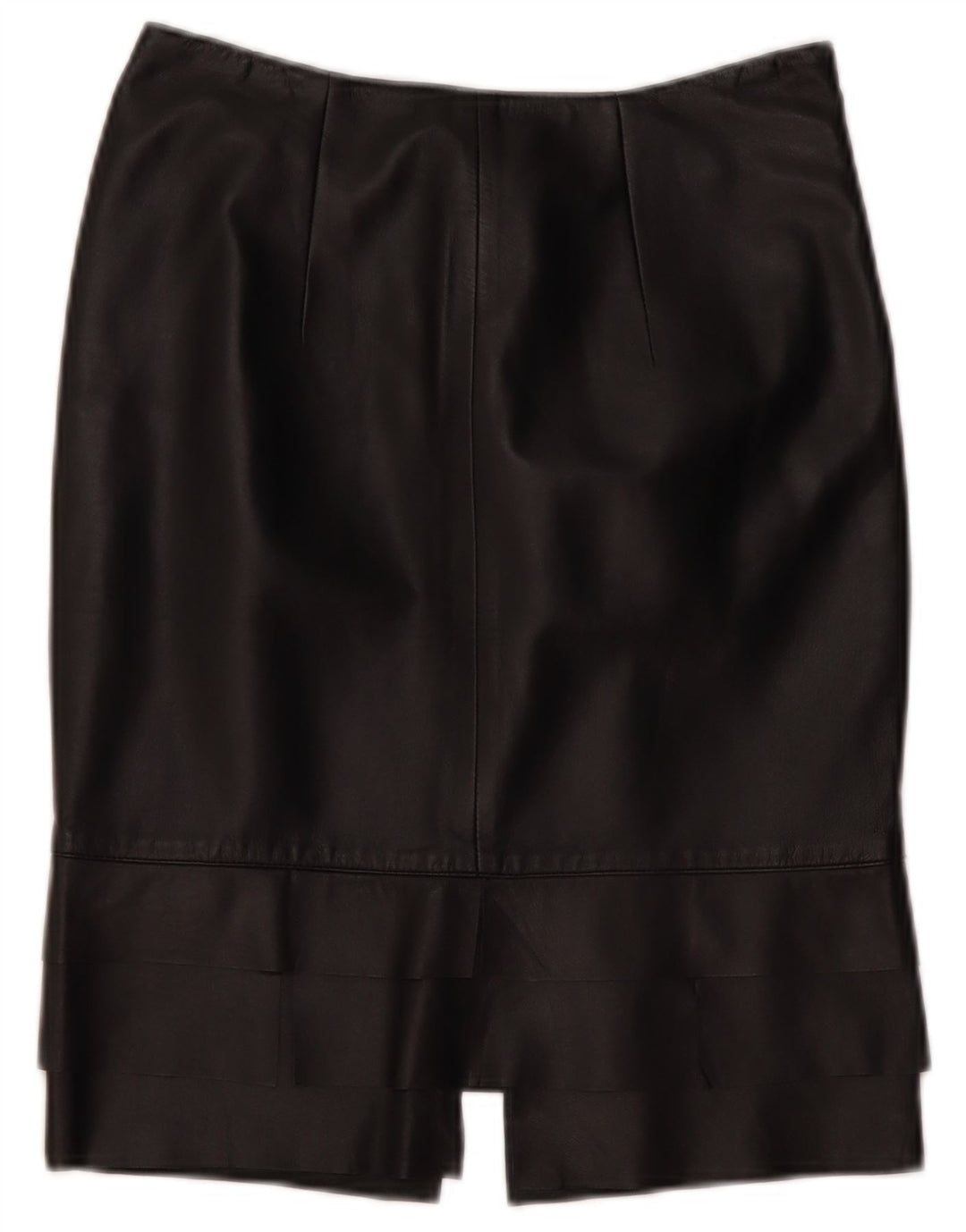 ROBERTA SCARPA Saia feminina cintura alta US 6 médio W26 couro preto