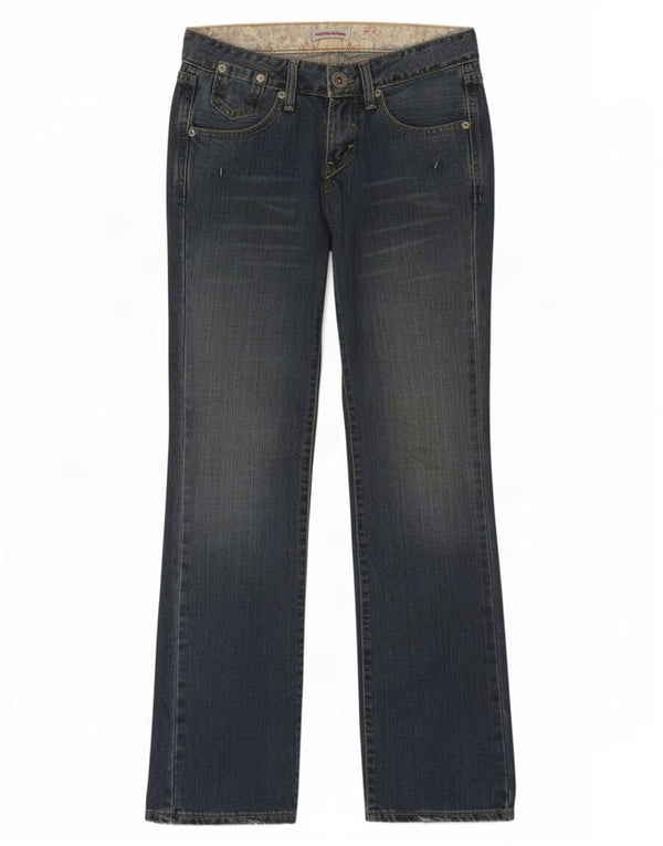 Calça jeans feminina Bootcut Levi's US 1 XS W28 L31 azul algodão