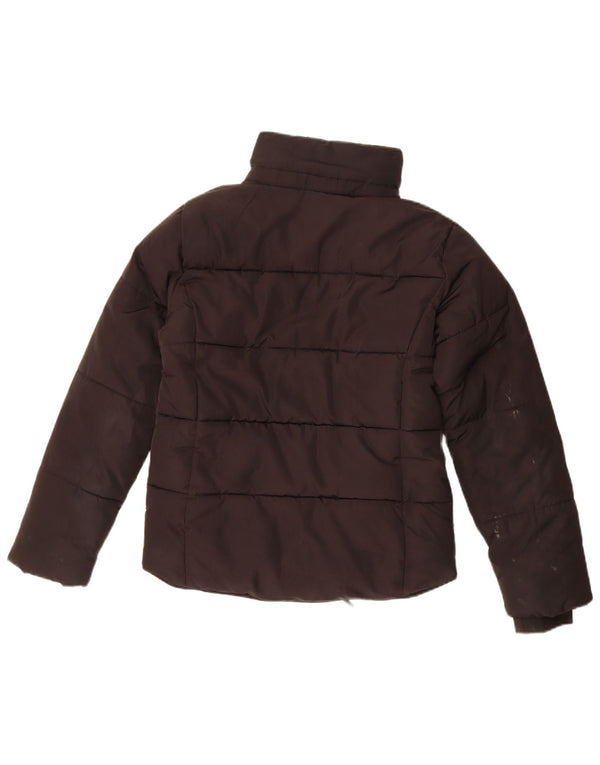 Jaqueta acolchoada superdimensionada feminina Topshop UK 8 pequena modal preta