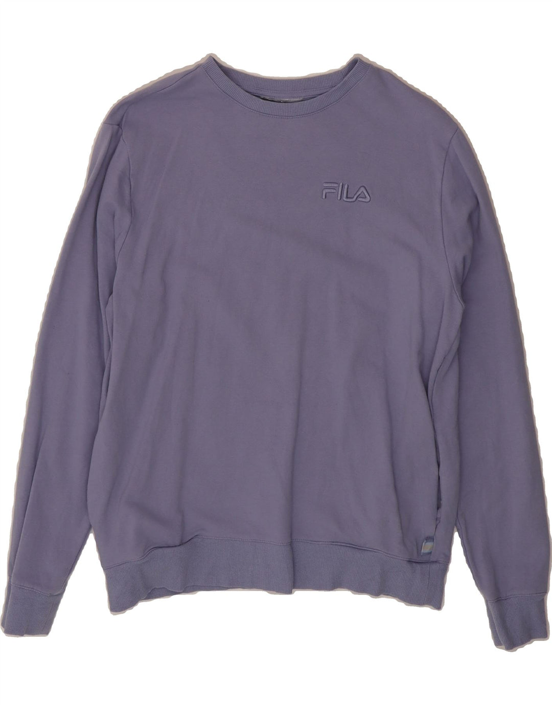 FILA Womens Sweatshirt Jumper UK 16 Large Purple Cotton Vintage Fila and Second-Hand Fila from Messina Hembry 