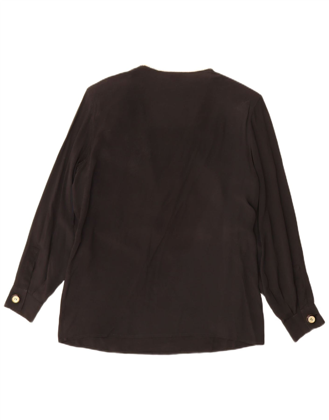 Blusa feminina FERRE UK 14 acetato colorblock preto médio