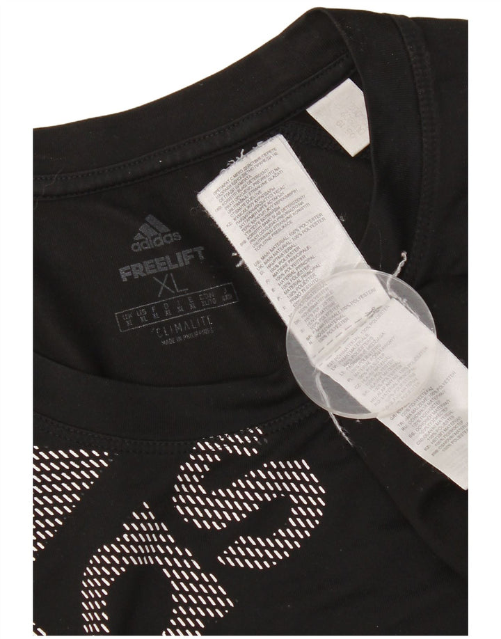 Camiseta Adidas Masculina Climalite Graphic Top XL Preto Poliéster