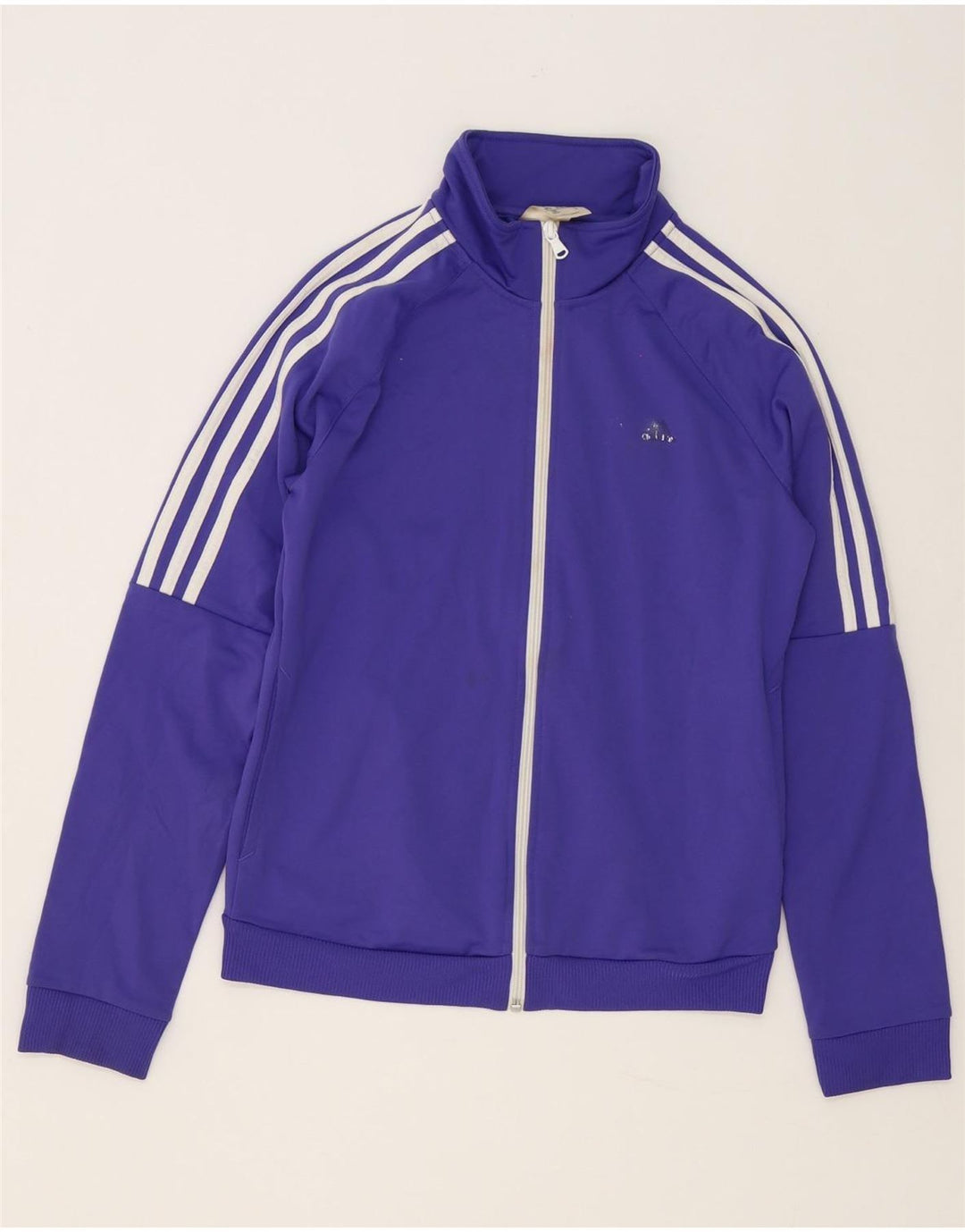 Adidas Womens Tracksuit Top Jacket UK 4/6 XS Roxo Poliéster