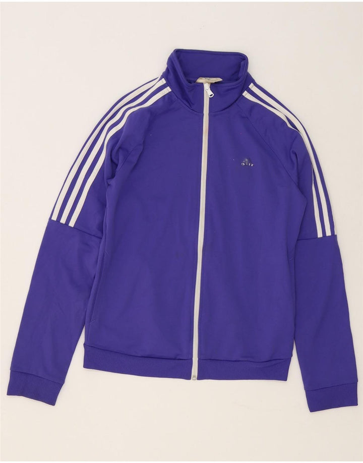 Adidas Womens Tracksuit Top Jacket UK 4/6 XS Roxo Poliéster