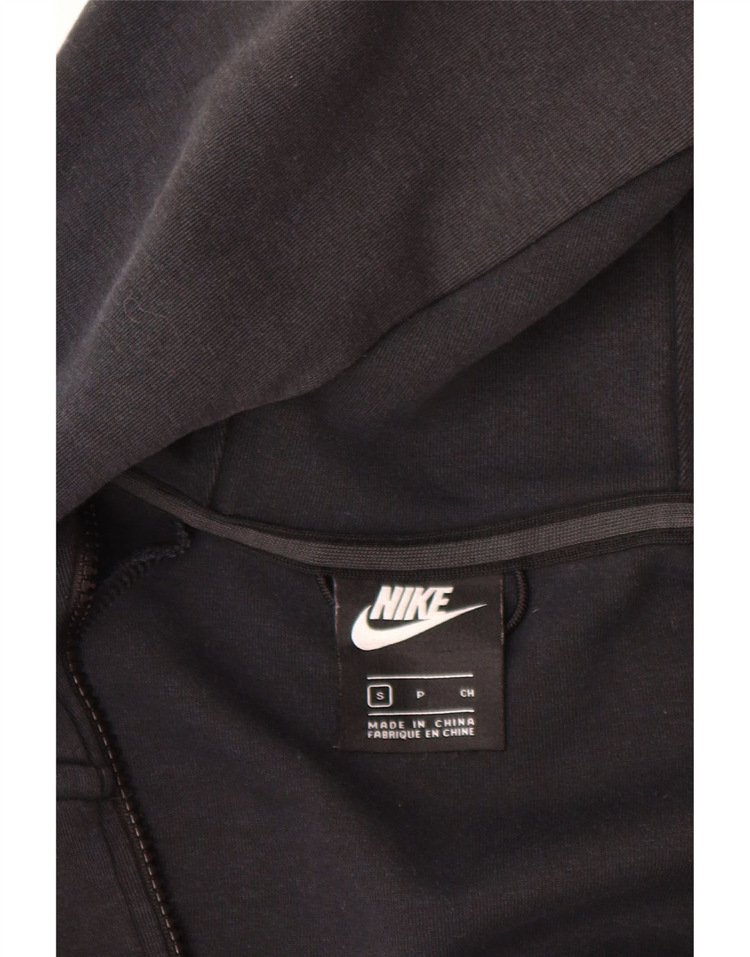 Suéter Nike masculino com capuz e zíper pequeno preto