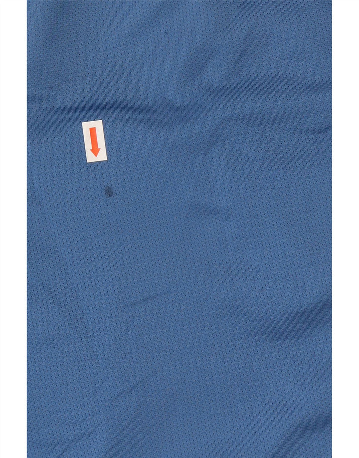Shorts esportivos masculinos Adidas médio azul poliéster
