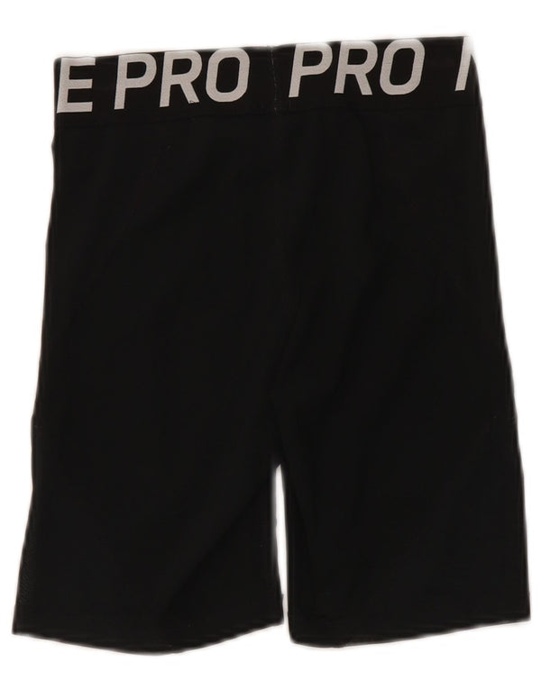 Shorts esportivos femininos Nike Graphic Slim Fit UK 10 pequenos pretos esportivos