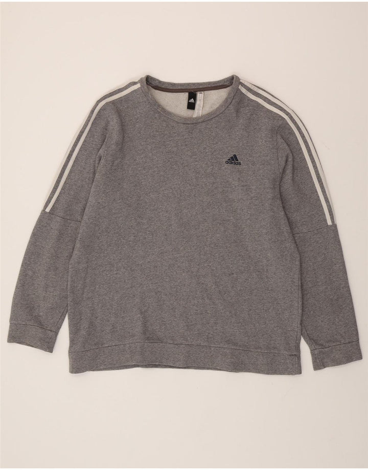 Adidas Mens Moletom Jumper XL Cinza Algodão