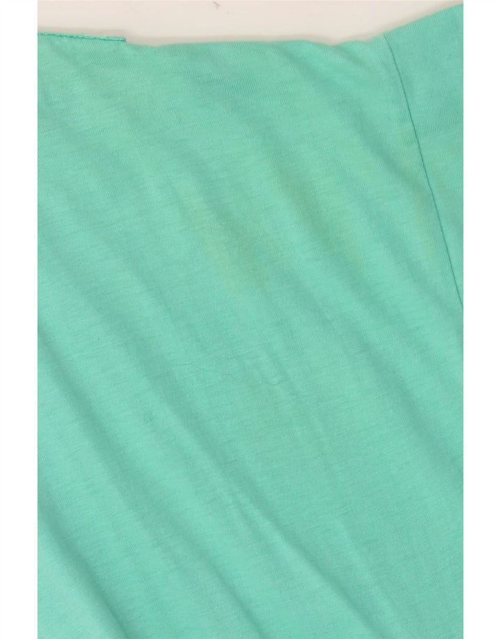 Vestido básico feminino VINTAGE EU 40 algodão verde médio