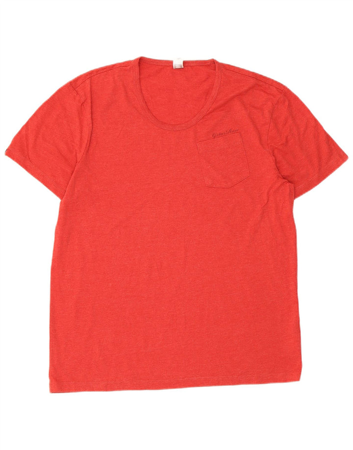 Camiseta masculina G-Star Top médio algodão vermelho