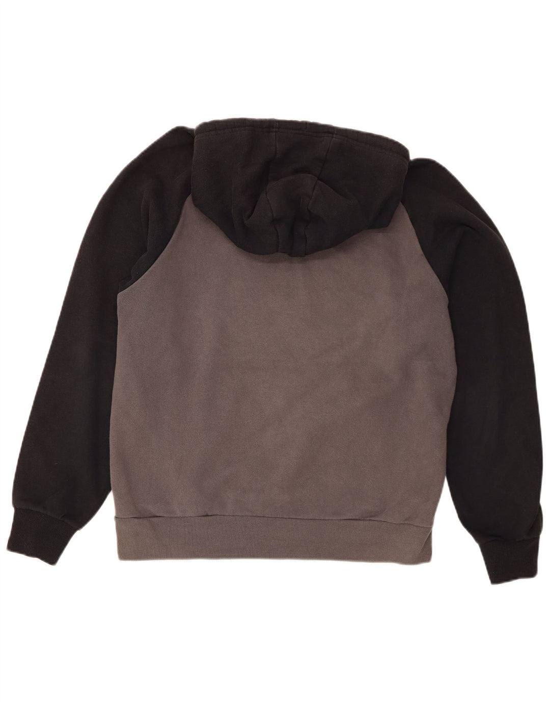 Suéter Ellesse masculino com capuz gráfico grande bloco cinza
