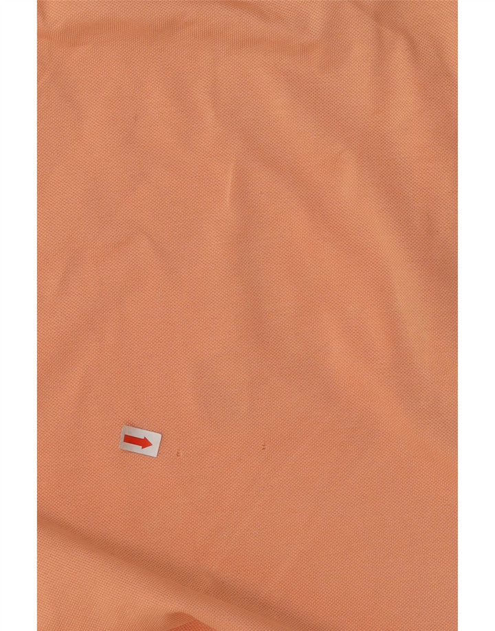 SERGIO TACCHINI Camisa polo masculina grande algodão laranja