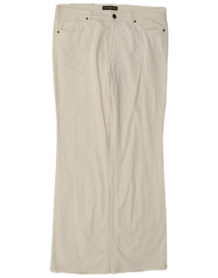 Jeans femininos GF Ferre Bootcut W34 L31 branco
