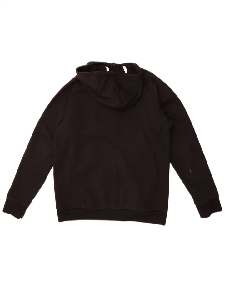 Suéter Adidas Boys Zip com capuz 13-14 anos preto poliéster