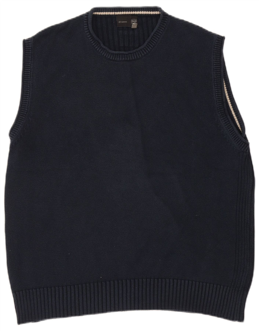 Gas Mens Colete Regata 2XL Algodão Azul Marinho