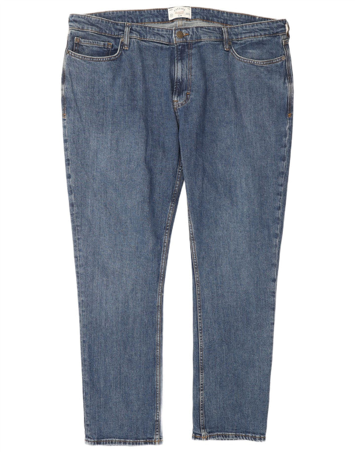 FAT FACE Masculino Slim Jeans W42 L34 Azul Algodão