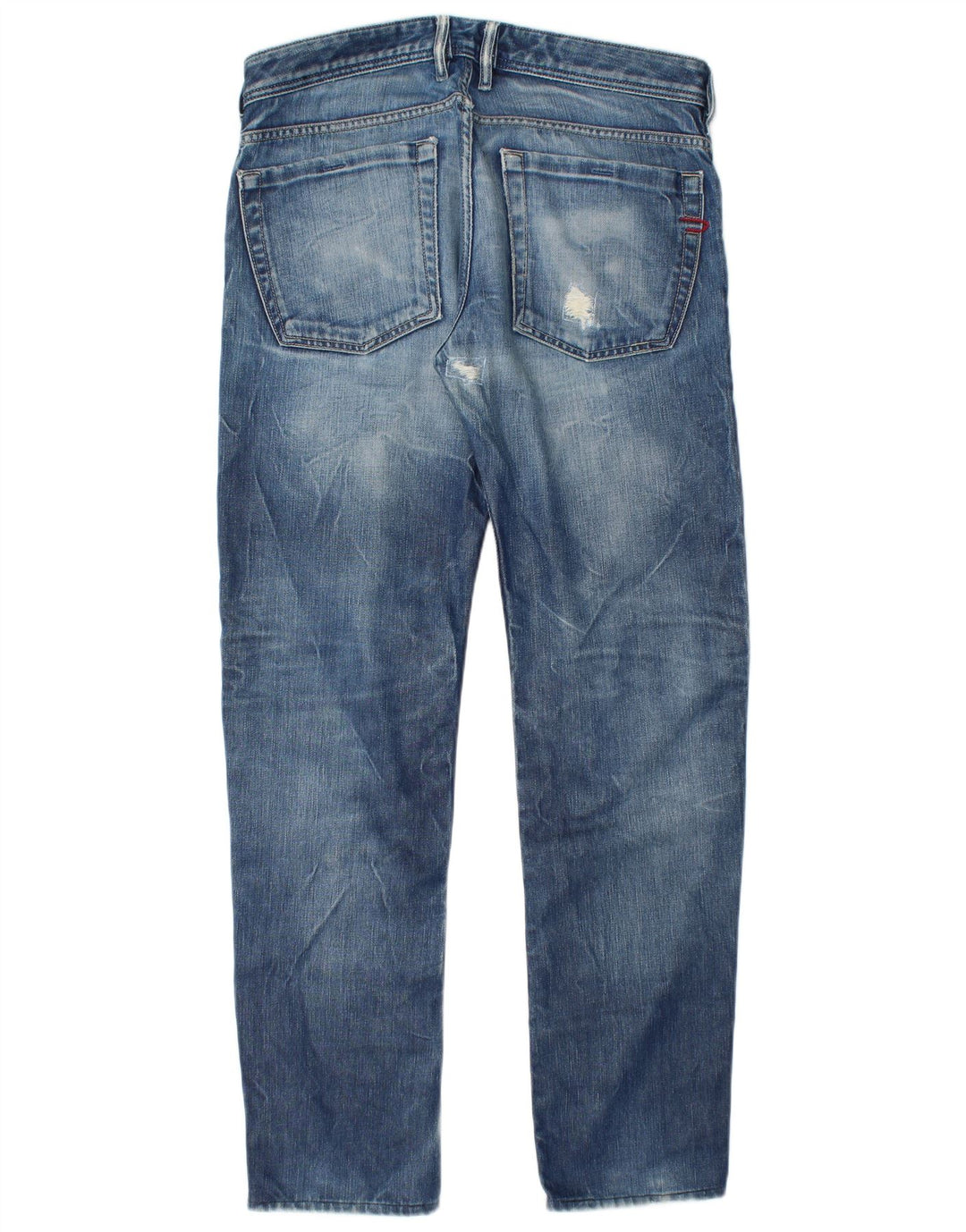 Jeans masculino diesel desgastado slim W32 L32 algodão azul