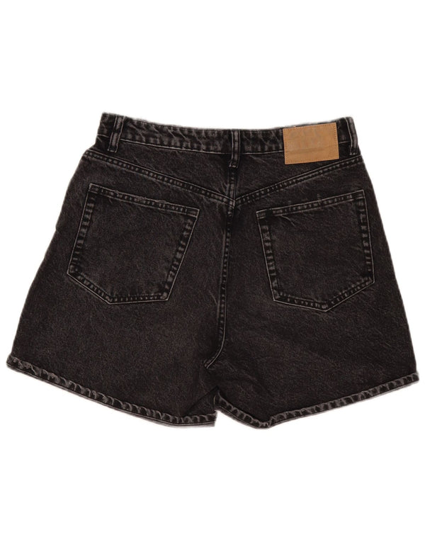 Zara Womens Denim Shorts EU 40 Medium W30  Grey Cotton