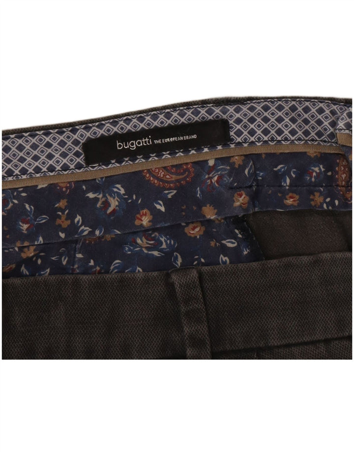 Calça Chino Cônica Masculina Bugatti W38 L27 Cinza