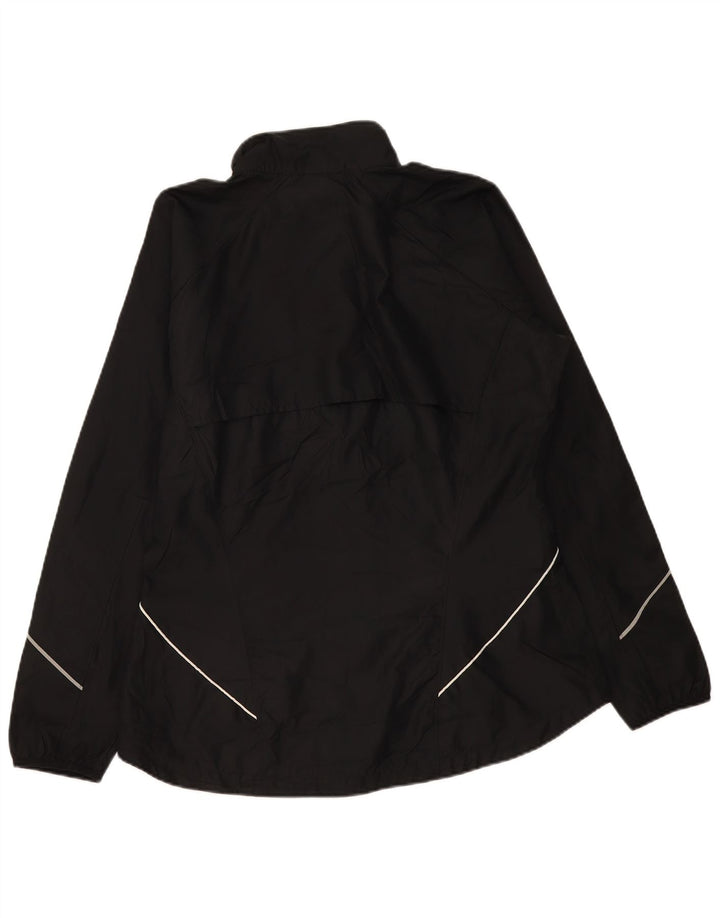 Nike Womens Tracksuit Top Jacket UK 16/18 XL Preto Poliéster