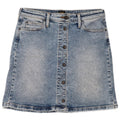 LEE Saia jeans feminina linha A W29 algodão azul médio